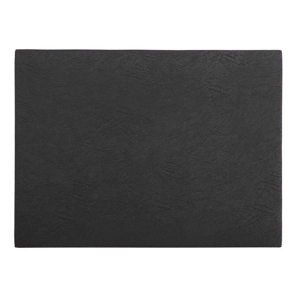 Černé prostírání z imitace kůže ZicZac Troja Rectangle, 33 x 45 cm - Bonami.cz