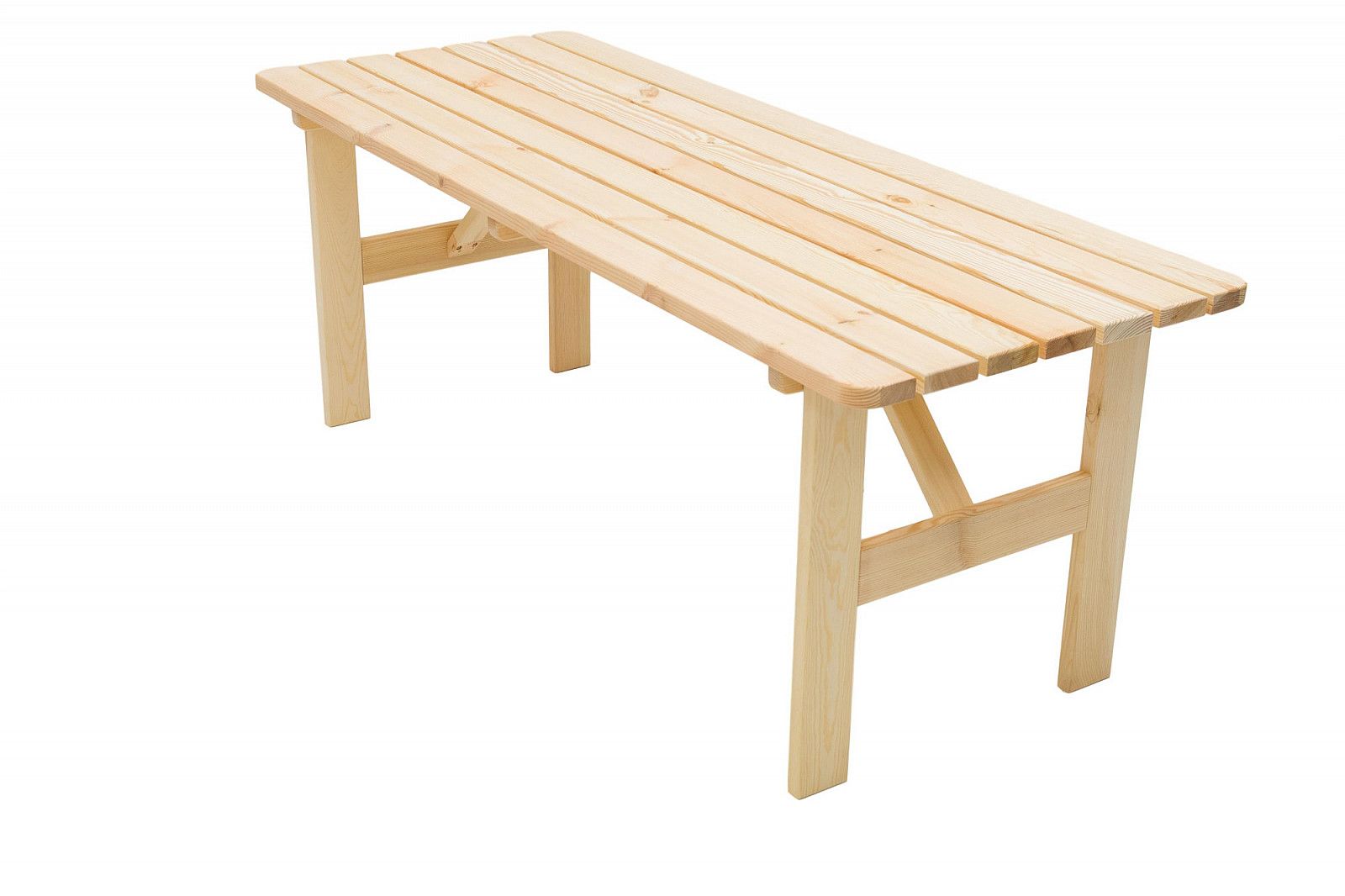 Masivní stůl z borovice dřevo 30 mm (různé délky) 150 cm - i-zahradninabytek.cz
