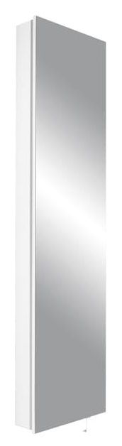 Bílá otočná skříň se zrcadlem GEMA 7403 195 x 50 cm - XXXLutz