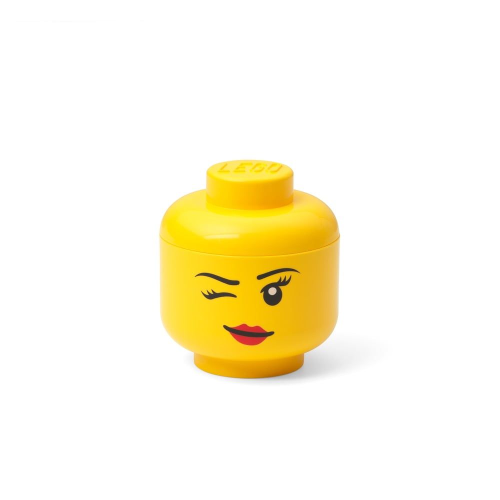 Žlutý úložný box LEGO® Wink, ø 10,6 cm - Bonami.cz