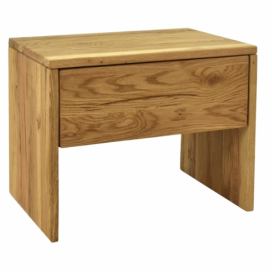 Woody Masivní dubový noční stolek Matteo 48,5 x 38 cm