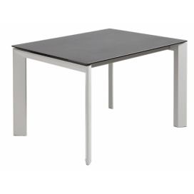 Antracitově šedý keramický rozkládací jídelní stůl Kave Home Axis II. 140/200 x 90 cm
