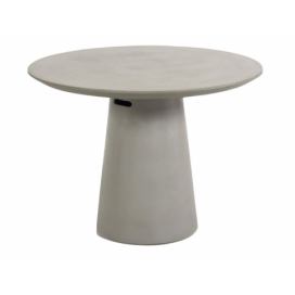 Šedý betonový zahradní stůl Kave Home Itai 120 cm