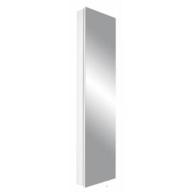 Bílá otočná skříň se zrcadlem GEMA 7403 195 x 50 cm