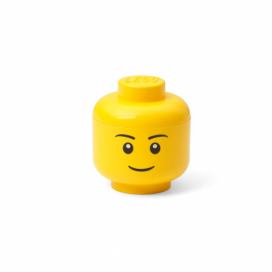 Žlutý úložný box LEGO® Boy, ø 10,6 cm