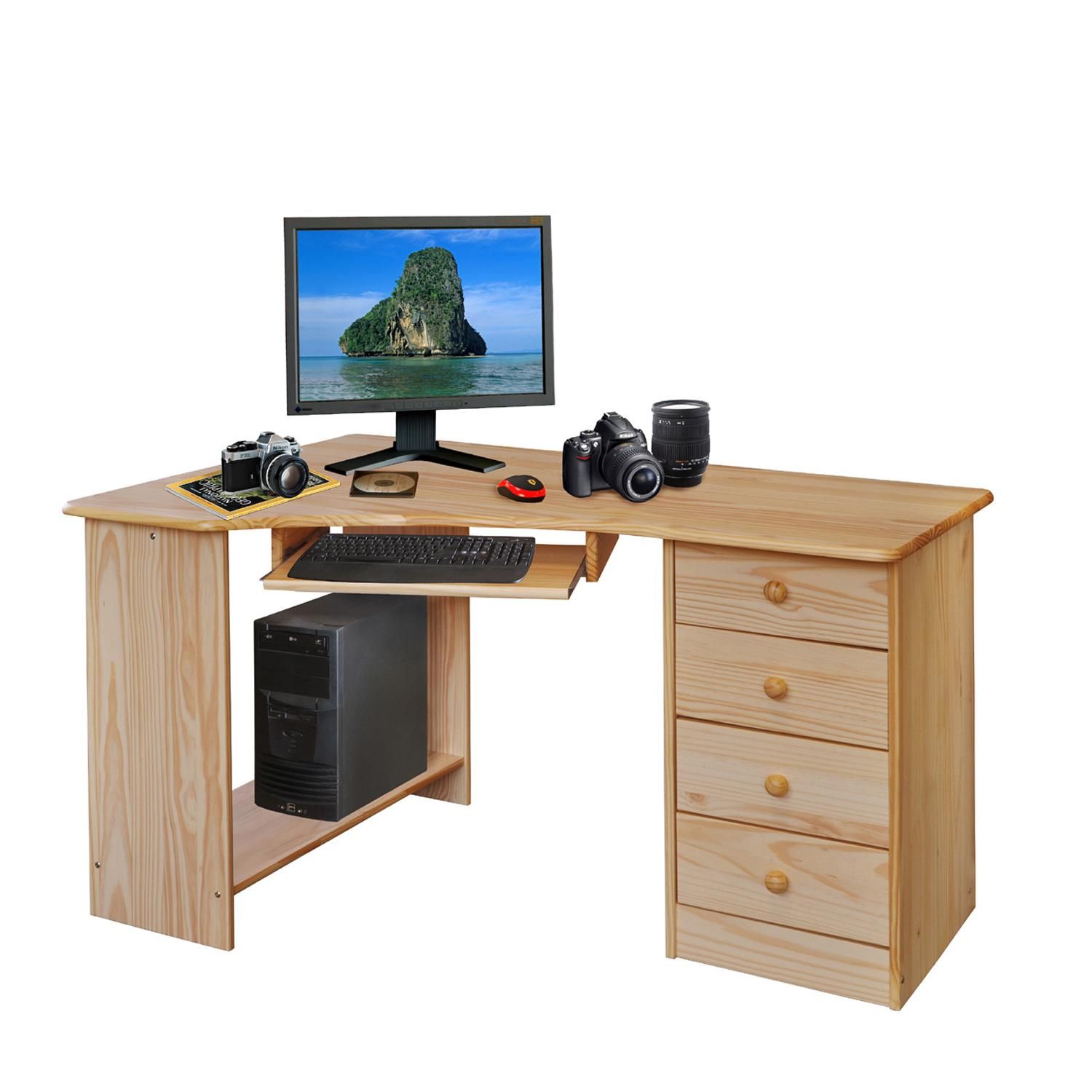 PC stůl rohový 8846 lakovaný - IDEA nábytek