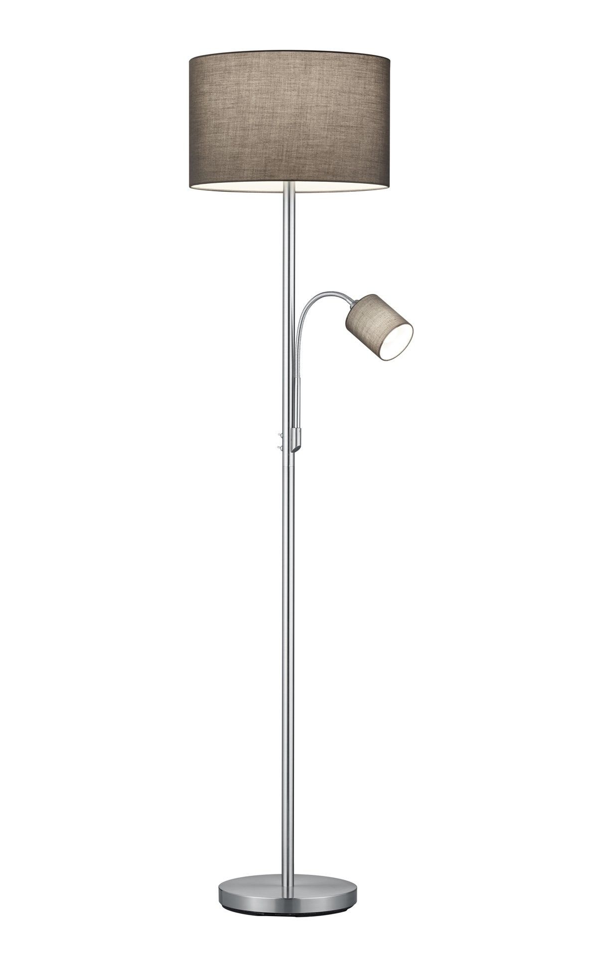 LED stojací lampa s kovovým stínidlem ve zlaté barvě (výška 160 cm) Nala – Trio Select - STERIXretro