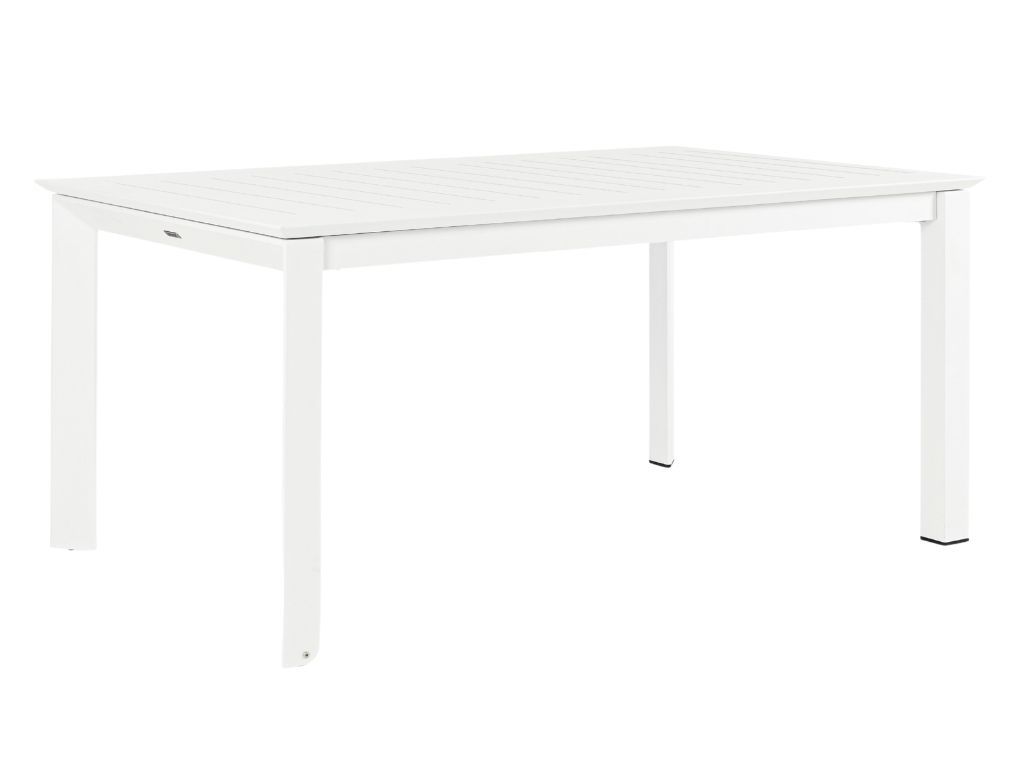 Bílý hliníkový zahradní rozkládací stůl Bizzotto Konnor 160/240 x 100 cm - Designovynabytek.cz