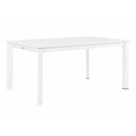 Bílý hliníkový zahradní rozkládací stůl Bizzotto Konnor 160/240 x 100 cm