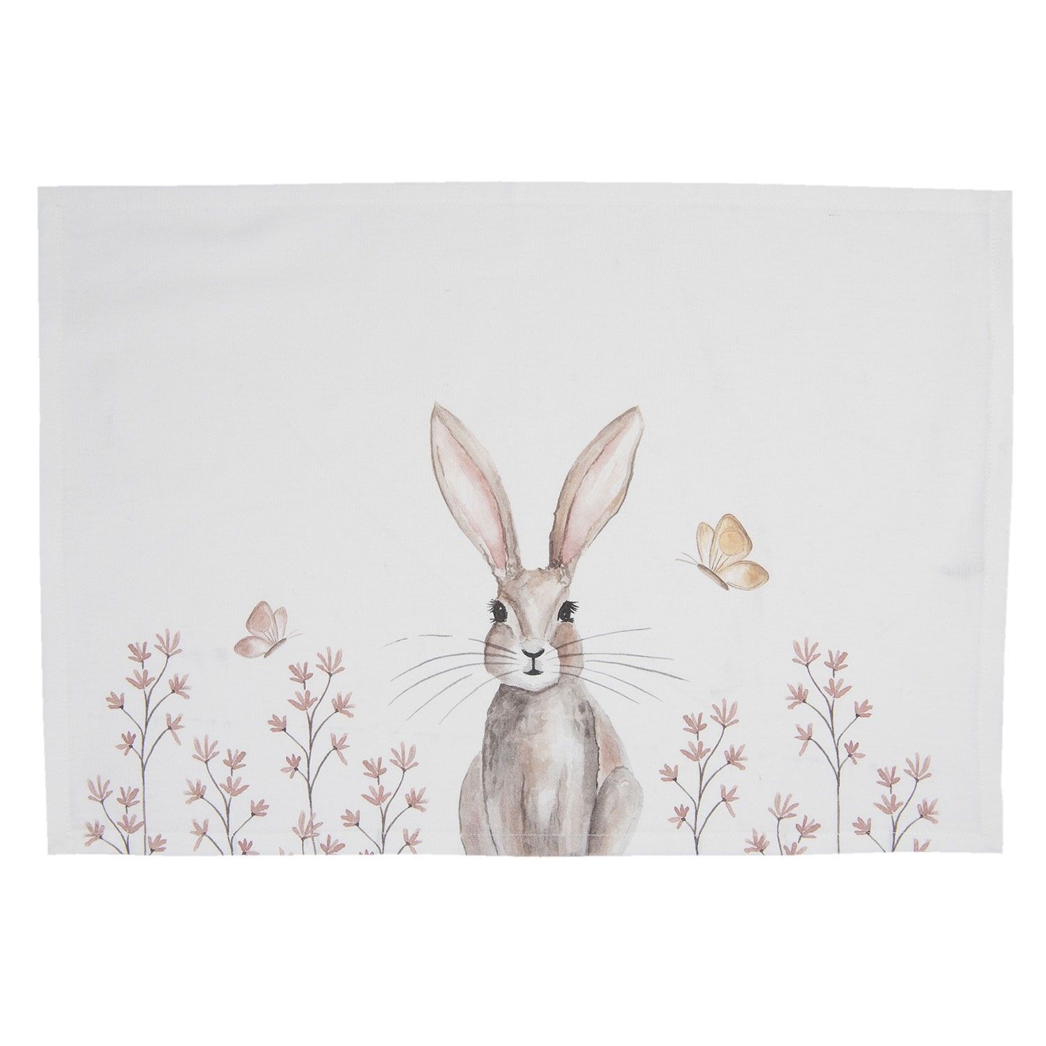 Sada bavlněných prostírání s motivem králíka Rustic Easter Bunny - 48*33 cm Clayre & Eef - LaHome - vintage dekorace