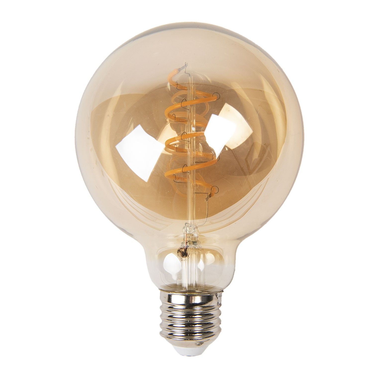 Žárovka Antique LED Bulb Spiral - Ø 9*14 cm E27/3W Clayre & Eef - LaHome - vintage dekorace