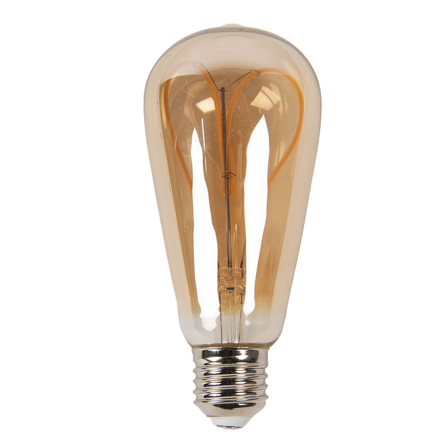 Žárovka Antique LED Bulb Heart - Ø 6*14 cm E27/3W Clayre & Eef - LaHome - vintage dekorace