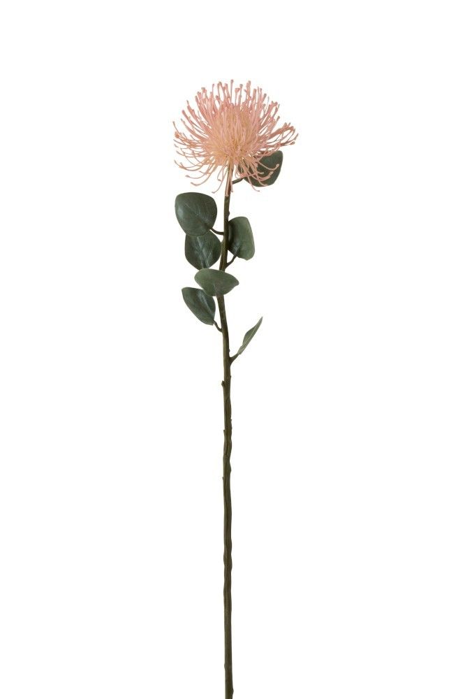 Růžová květina jehelníček Pincushion  - 72cm J-Line by Jolipa - LaHome - vintage dekorace