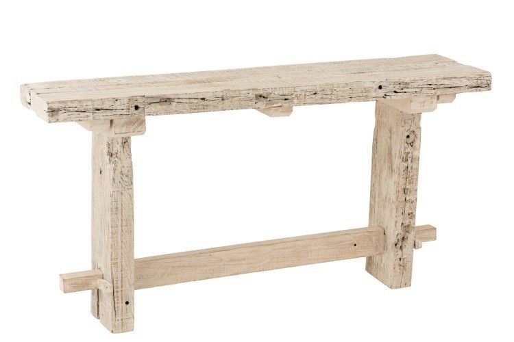 Vintage dřevěný konzolový stůl z recyklovaného dřeva Adelais - 150*37*77 cm J-Line by Jolipa - LaHome - vintage dekorace