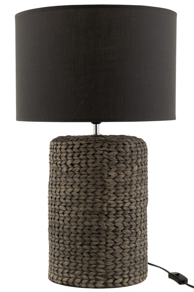 Stolní lampa s textilním stínidlem Odile L – Ø 42*68 cm J-Line by Jolipa - LaHome - vintage dekorace