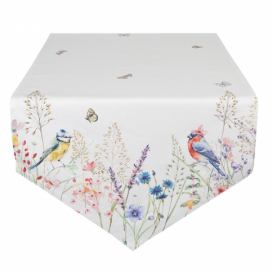 Bavlněný běhoun na stůl So Floral - 50*160 cm Clayre & Eef