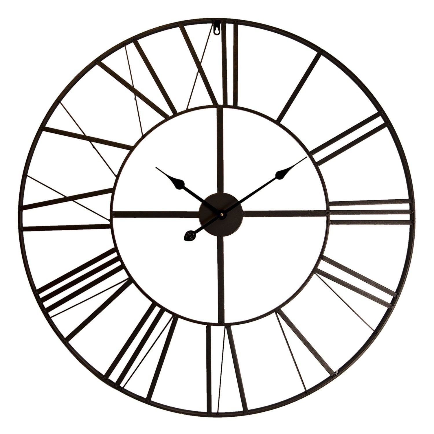 Kovové hodiny s římskými číslicemi - Ø 90*4 cm Clayre & Eef - LaHome - vintage dekorace