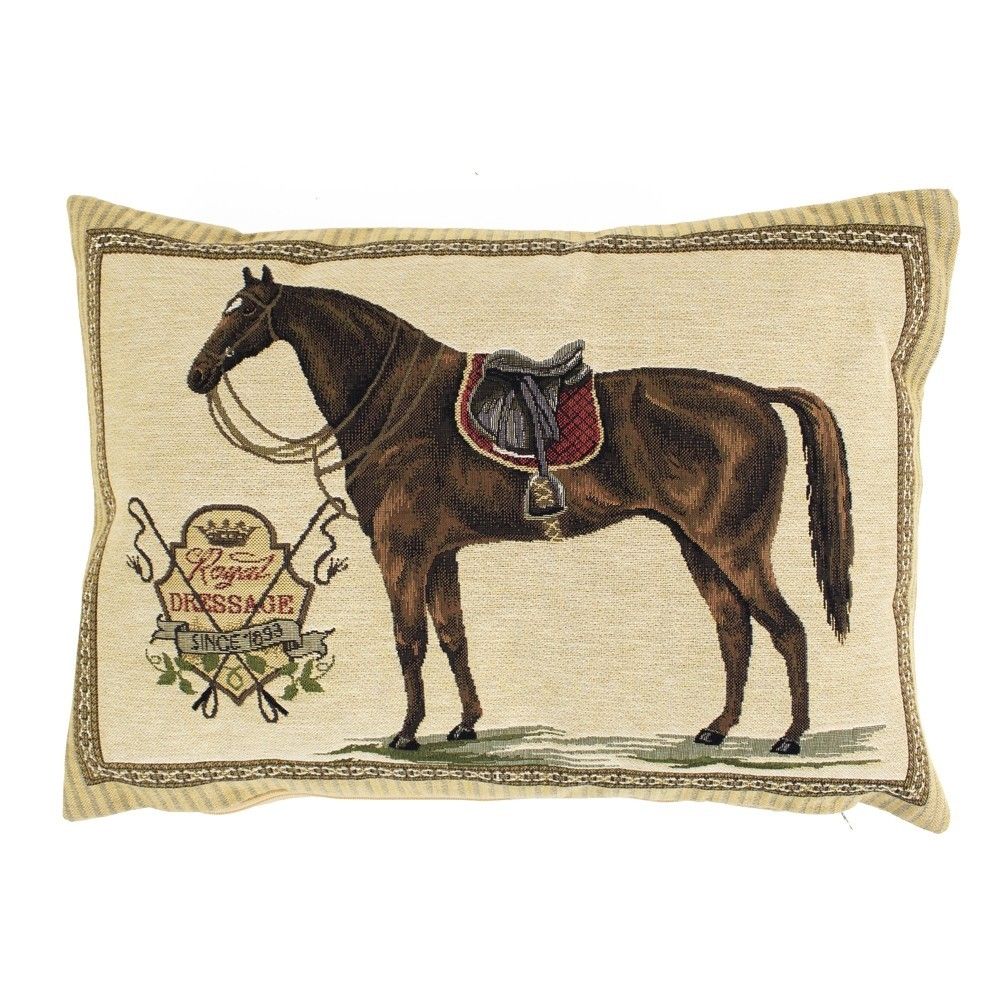 Gobelínový polštář Kůň Royal Dressage - 45*15*31cm Mars & More - LaHome - vintage dekorace