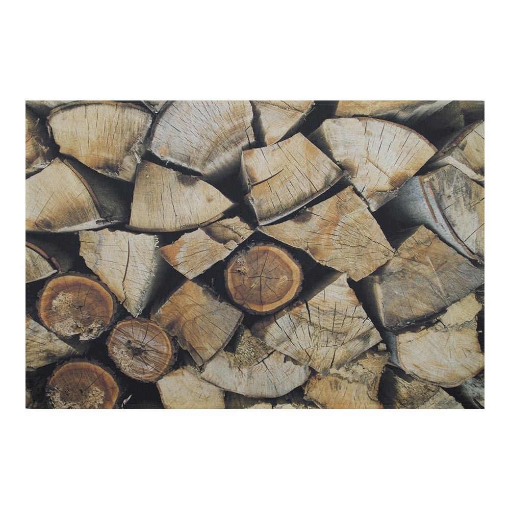 Rohožka  s motivem dřeva Fireplace wood  - 75*50*1cm Mars & More - LaHome - vintage dekorace