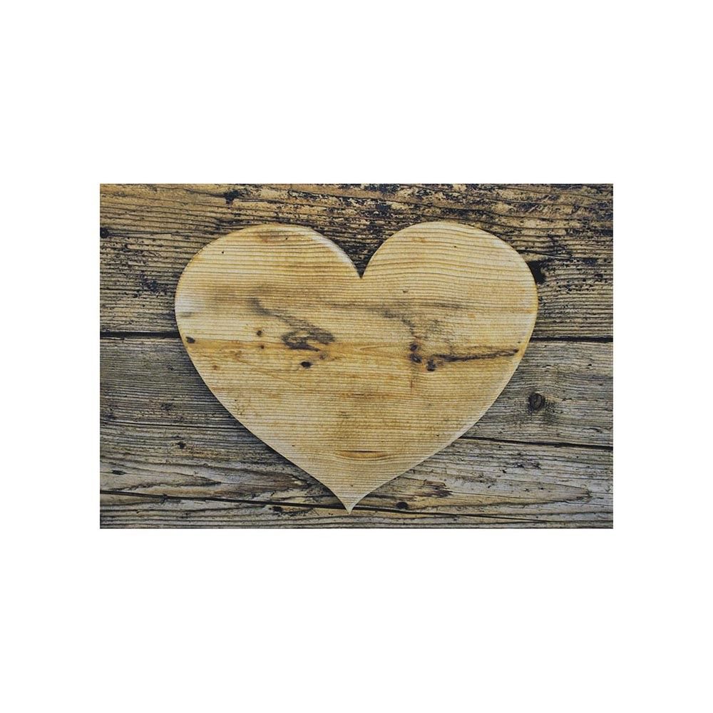 Malá rohožka dřevěné srdce - 40*30*1cm Mars & More - LaHome - vintage dekorace