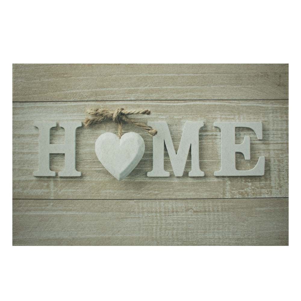 Šedá podlahová rohožka srdce Home - 75*50*1cm Mars & More - LaHome - vintage dekorace