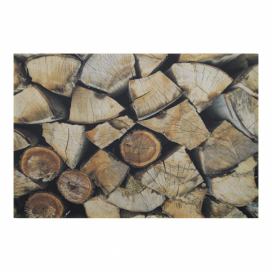 Rohožka  s motivem dřeva Fireplace wood  - 75*50*1cm Mars & More