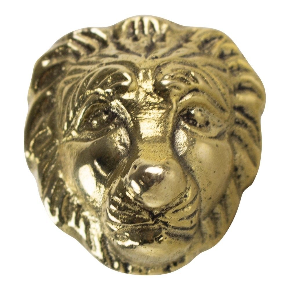 Zlatá úchytka lev - 3,4*3,4*6cm Mars & More - LaHome - vintage dekorace