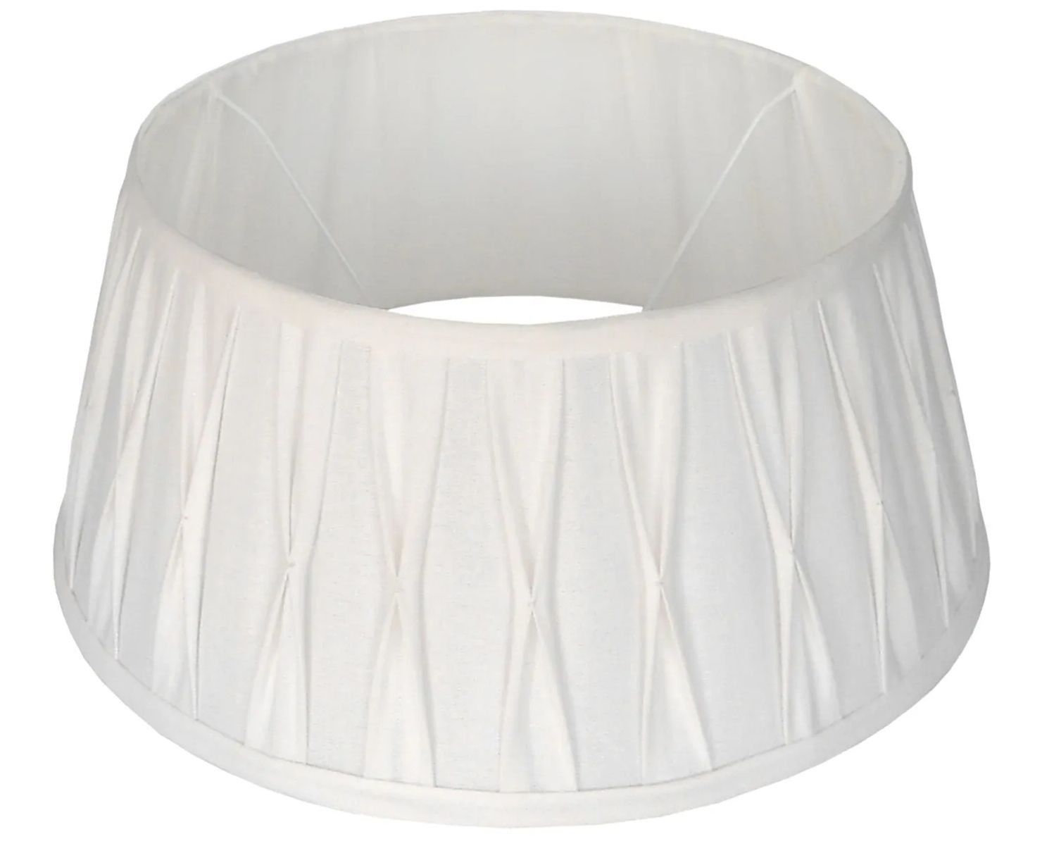 Bílé plisované stínidlo Riva wite - Ø60*27 cm / E27 Collectione - LaHome - vintage dekorace