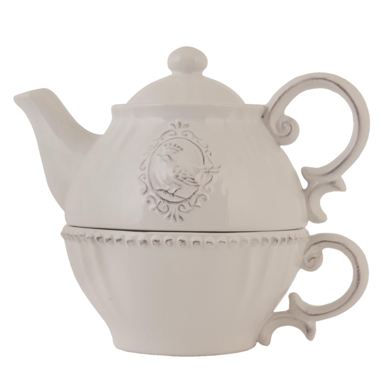 Tea for one Queen of birds - 18*12*16 cm Clayre & Eef - LaHome - vintage dekorace