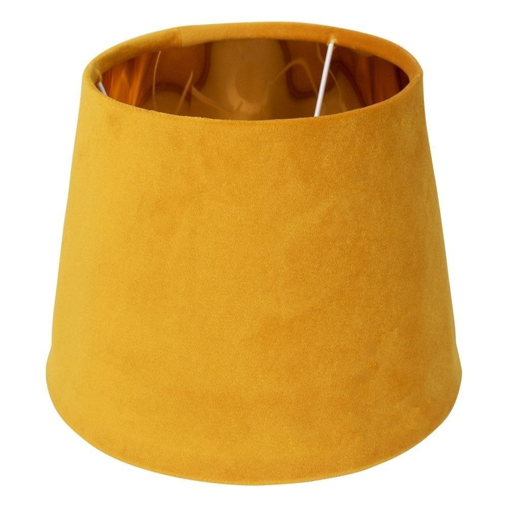 Sametové medově zlaté stínidlo se zlatým vnitřkem Honey - Ø46*25cm/ E27 Mars & More - LaHome - vintage dekorace