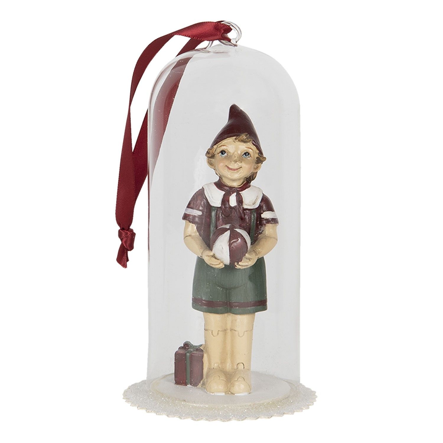 Vánoční ozdoba Pinocchio - 8*8*15 cm Clayre & Eef - LaHome - vintage dekorace