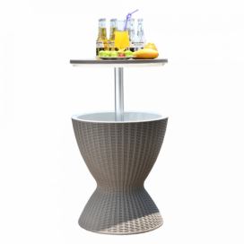 Tempo Kondela Zahradní chladící stolek FABIR - šedý