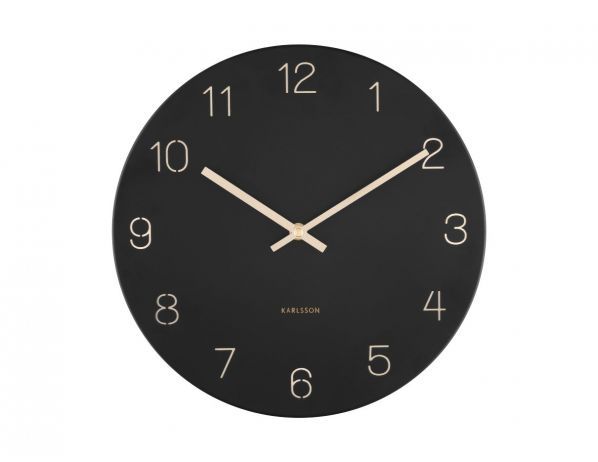 Designové nástěnné hodiny 5788BK Karlsson 30cm - FORLIVING