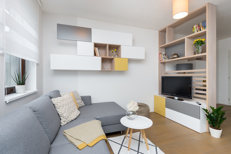 Obývací pokoj, TV stěna - Designer-Ka