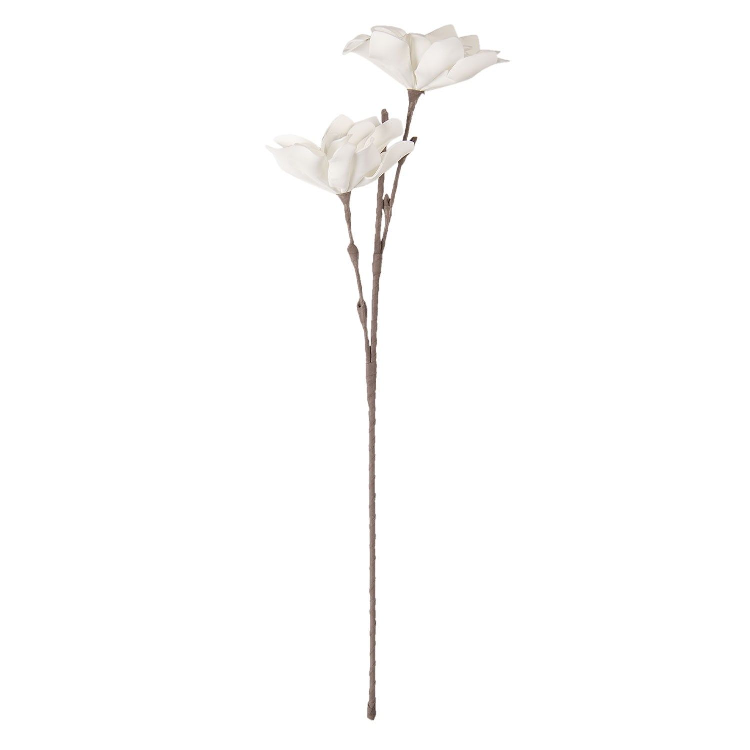 Bílá dekorační květina - 77 cm Clayre & Eef - LaHome - vintage dekorace