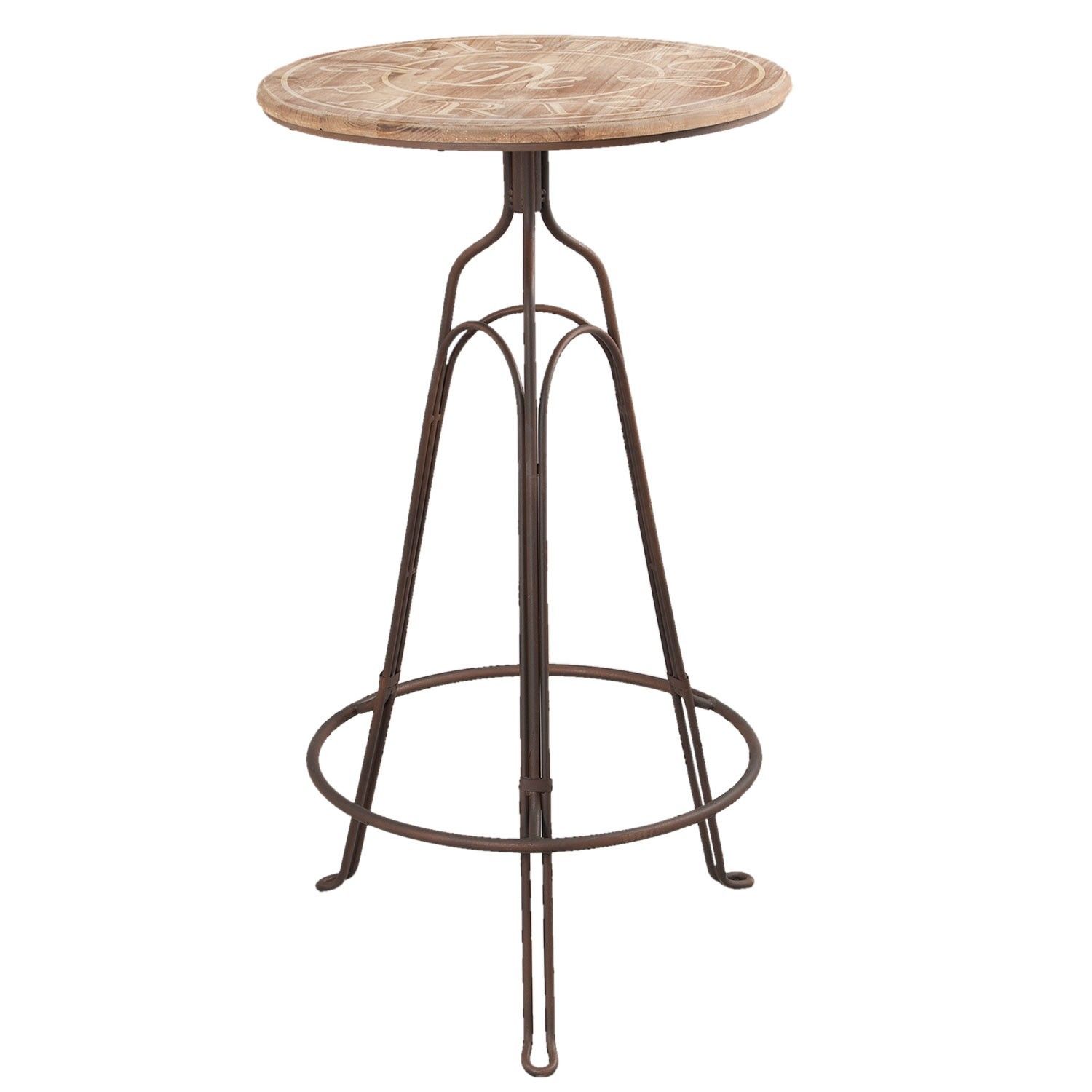 Barový bistro stolek Paris - Ø 60*107 cm Clayre & Eef - LaHome - vintage dekorace