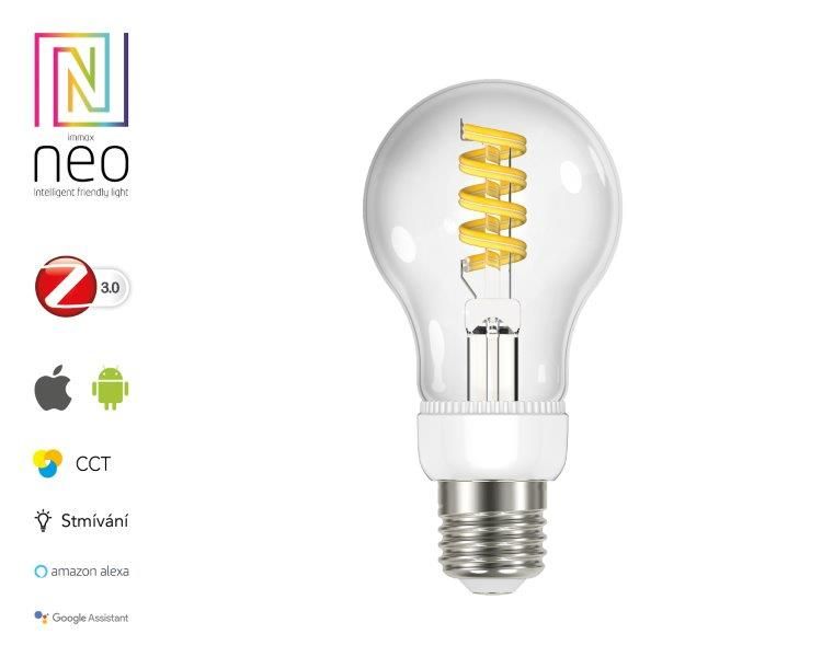 Immax LED žárovka Neo SMART LED filament E27 5W, teplá studená bílá, stmívatelná, Zigbee 3.0 07089L - Svítidla FEIM