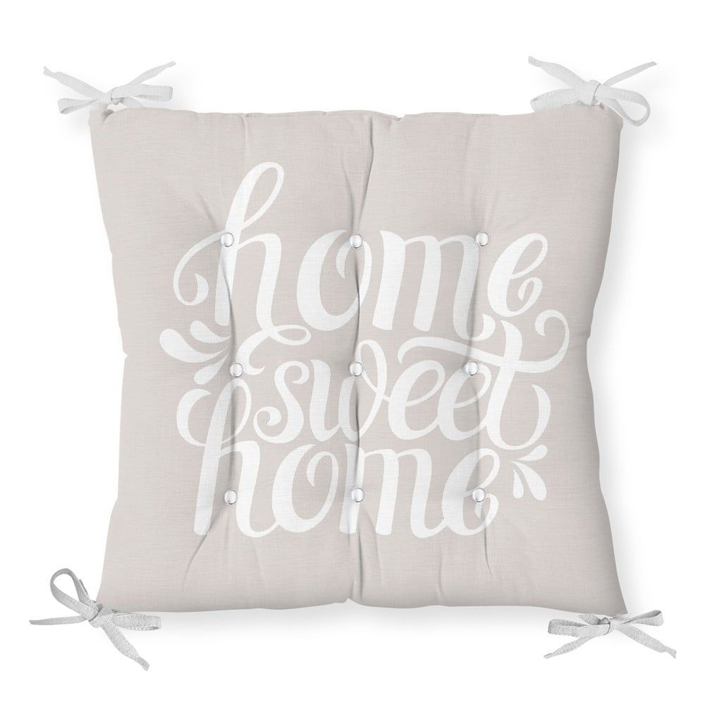 Podsedák s příměsí bavlny Minimalist Cushion Covers Home Sweet Home, 36 x 36 cm - Bonami.cz
