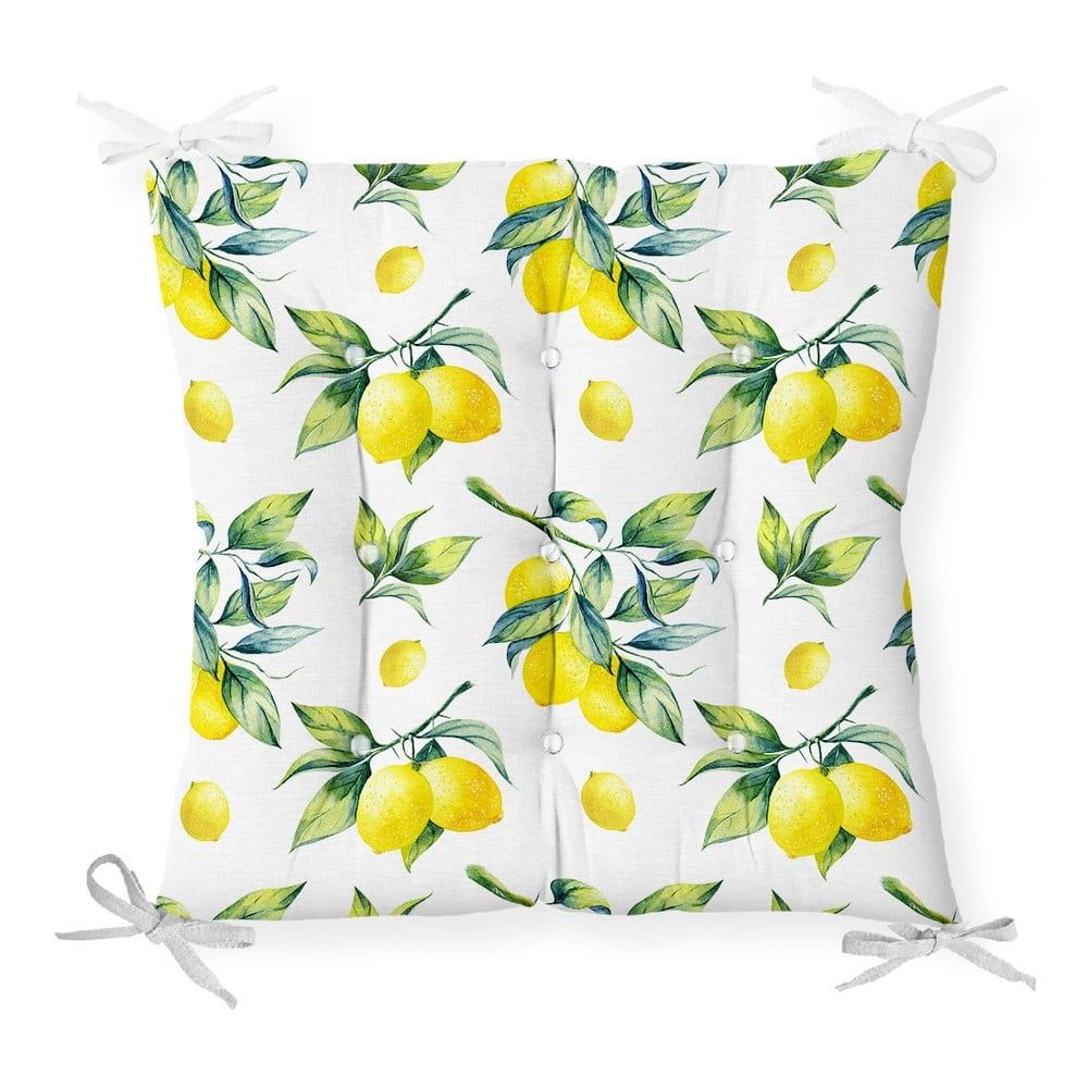 Podsedák s příměsí bavlny Minimalist Cushion Covers Lemons, 40 x 40 cm - Bonami.cz