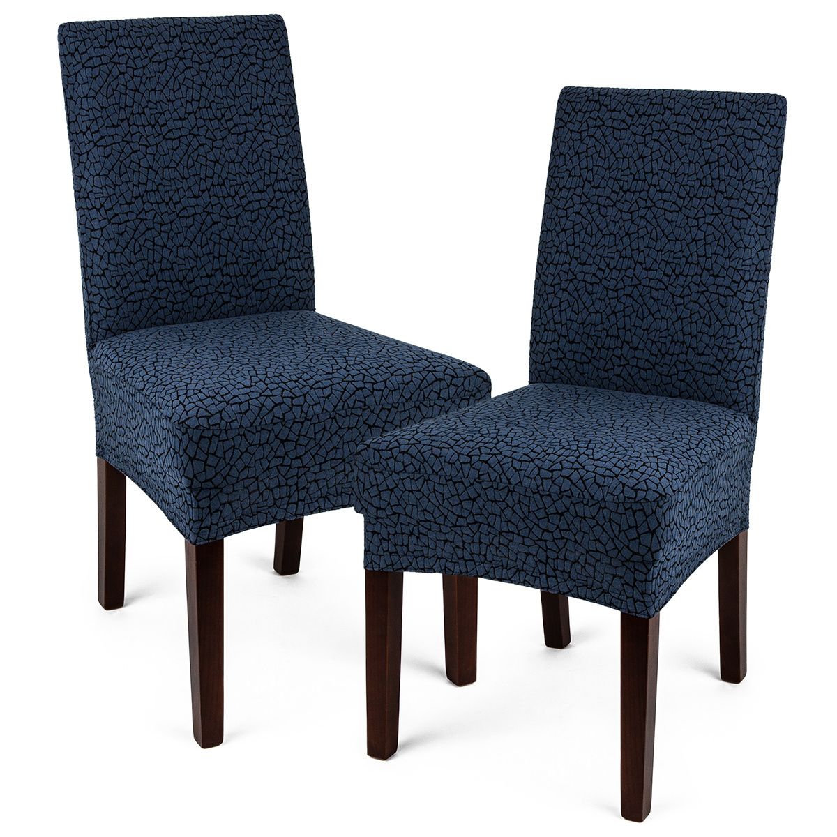 4Home Multielastický potah na židli Comfort Plus modrá, 40 - 50 cm, sada 2 ks - 4home.cz