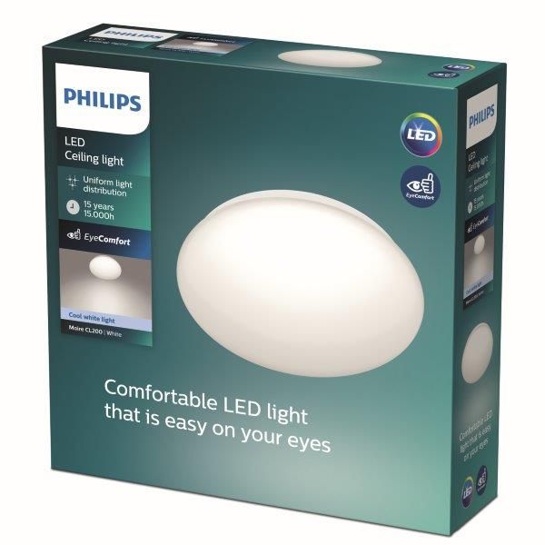 Philips Moire LED CL200 stropní svítidlo 225mm 6W / 640lm 4000K - Svítidla FEIM