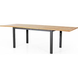Brafab Záhradný stôl 194-252cm LYON - Čierna Mdum