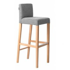 Nordic Design Černobílá látková barová židle Wilson 87 cm