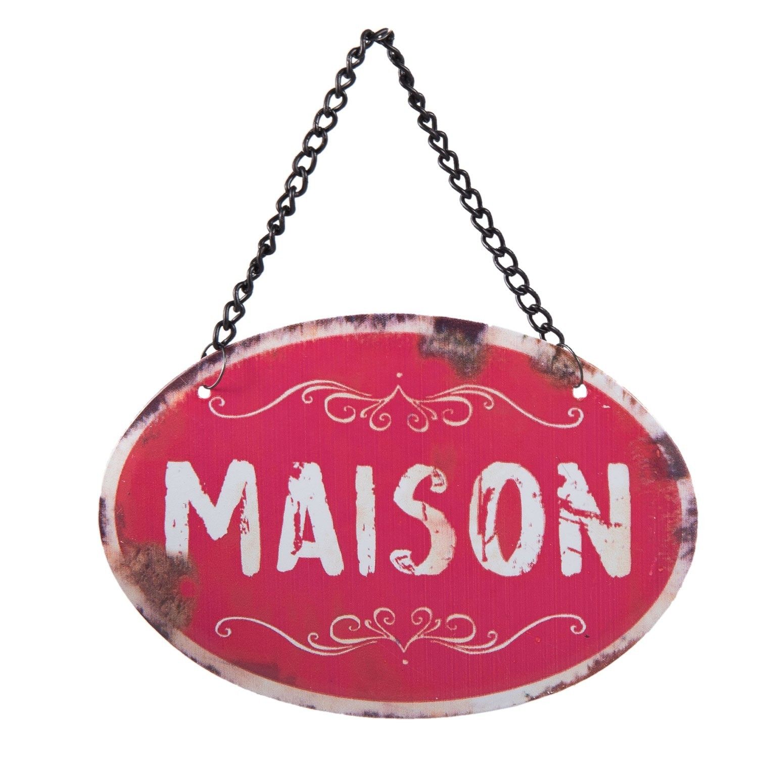 Závěsná cedulka Maison - 12*8 cm Clayre & Eef - LaHome - vintage dekorace