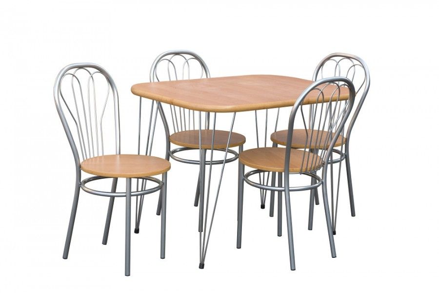 Metpol Jídelní stůl TRIO (bez židlí) Metpol 100/74/60 Barva: satyna - DAKA nábytek