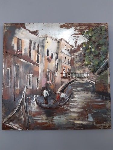 Kovový obraz Benátek - M-byt