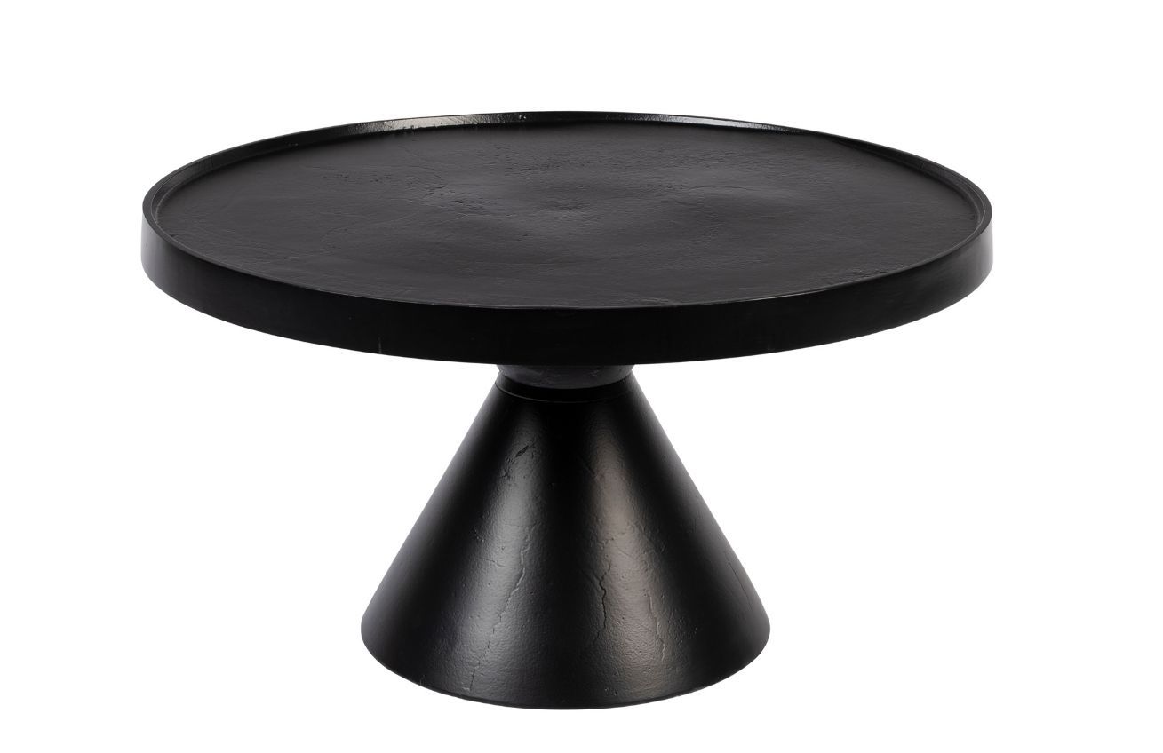 Černý kovový konferenční stolek ZUIVER FLOSS 60 cm - Designovynabytek.cz