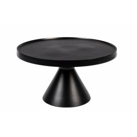 Černý kovový konferenční stolek ZUIVER FLOSS 60 cm
