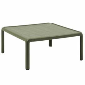 Nardi Zelený plastový zahradní konferenční stolek Komodo Tavolino 70 x 70 cm