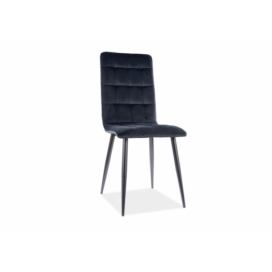 Židle OTTO VELVET Černá Konstrukce/ Černý BLUVEL 19
